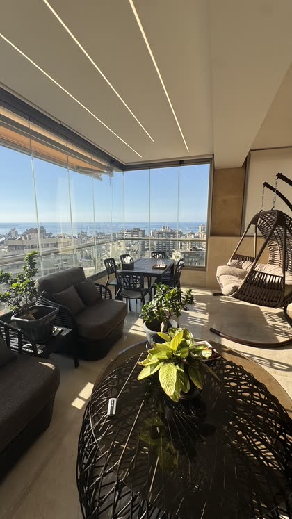 Phone photograph of the balcony